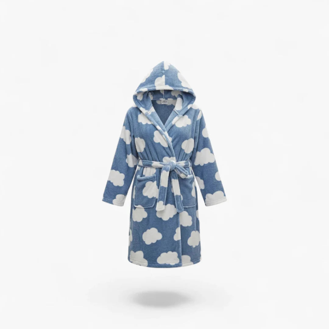 Kurzer Damen-Nachtmantel warm