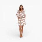 Kurzer Damen-Nachtmantel warm