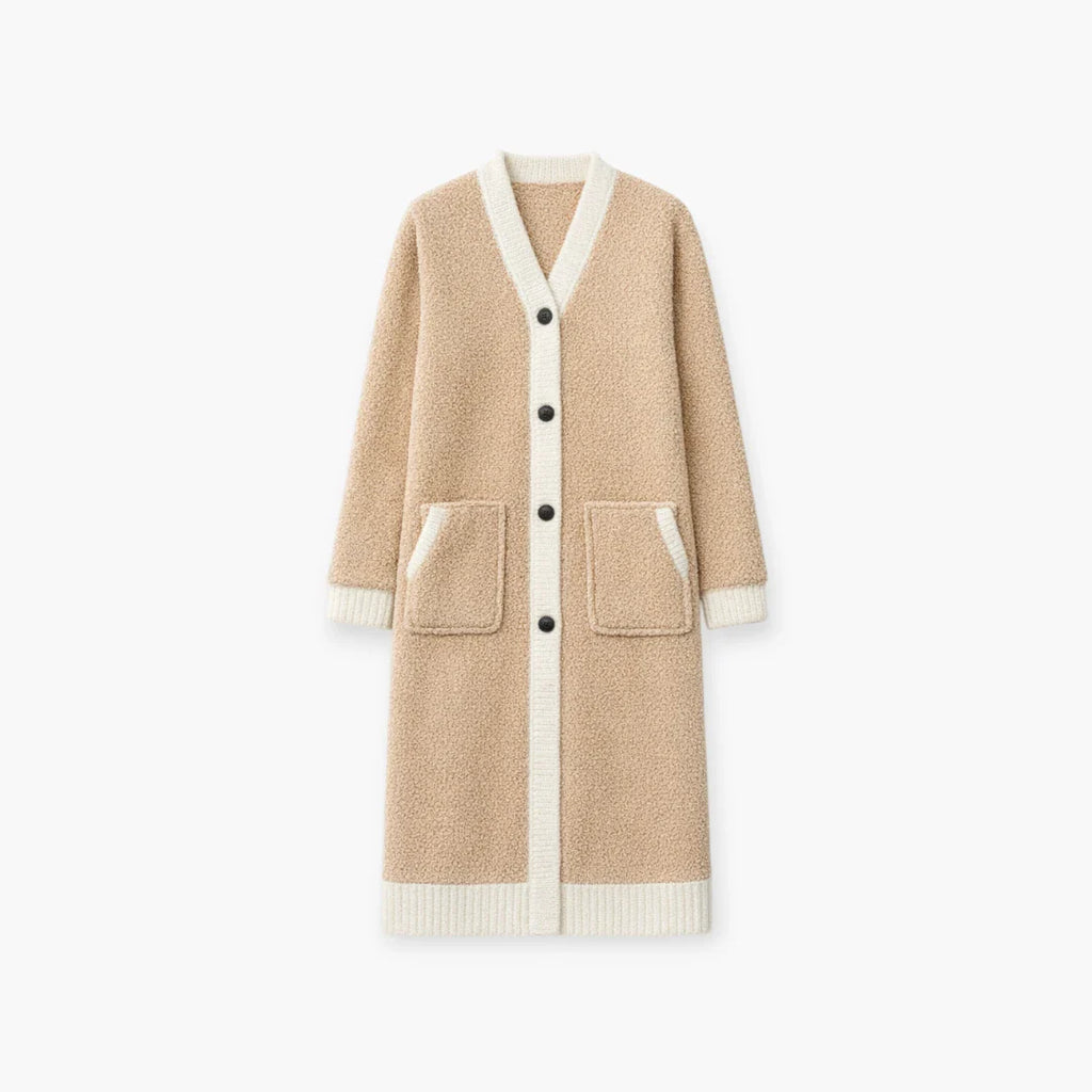 Damen-Bademantel lang und warm