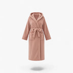 Damen-Fleece-Nachthemd rosa