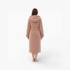 Damen-Fleece-Nachthemd rosa