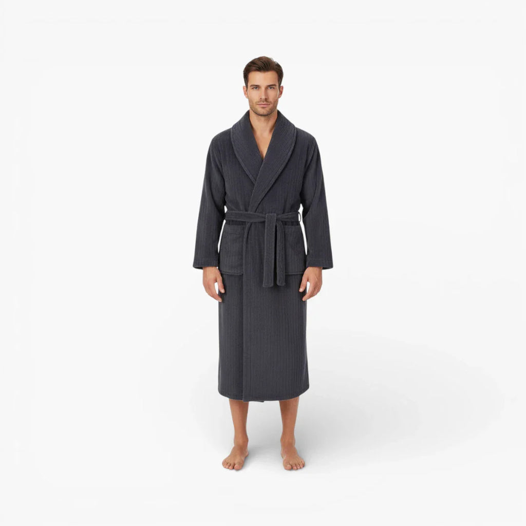 Herren-Bademantel mit langen Ärmeln
