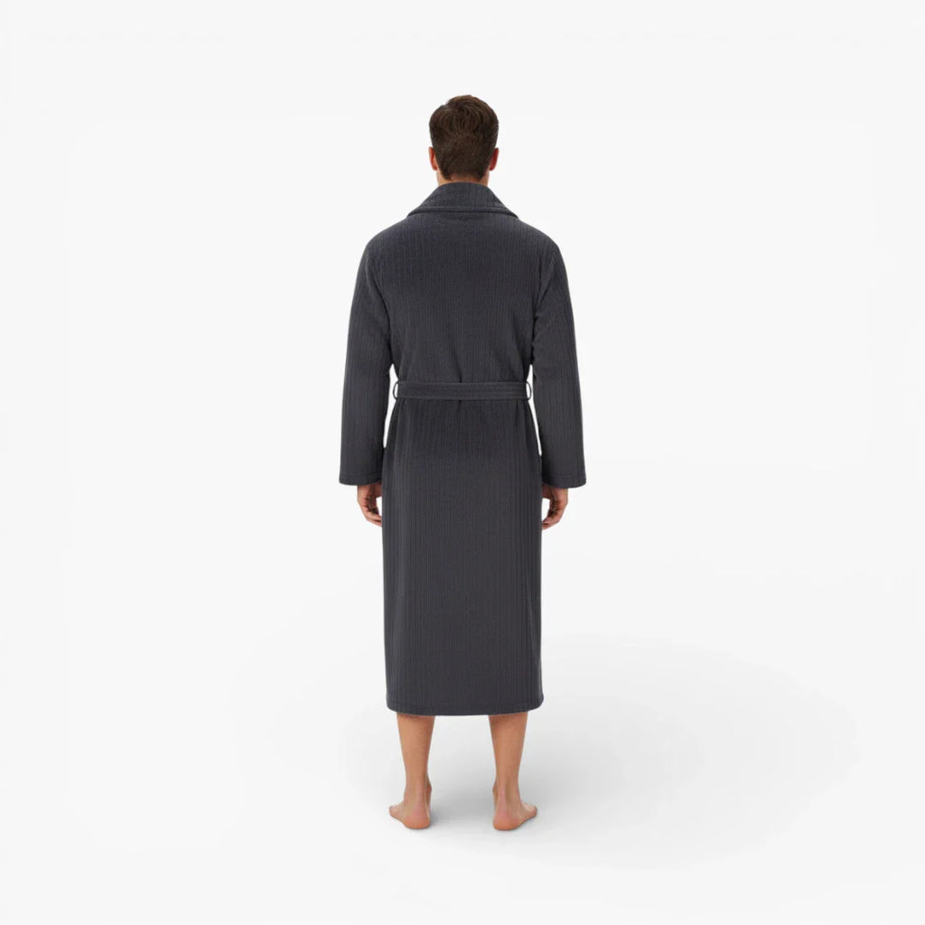 Herren-Bademantel mit langen Ärmeln