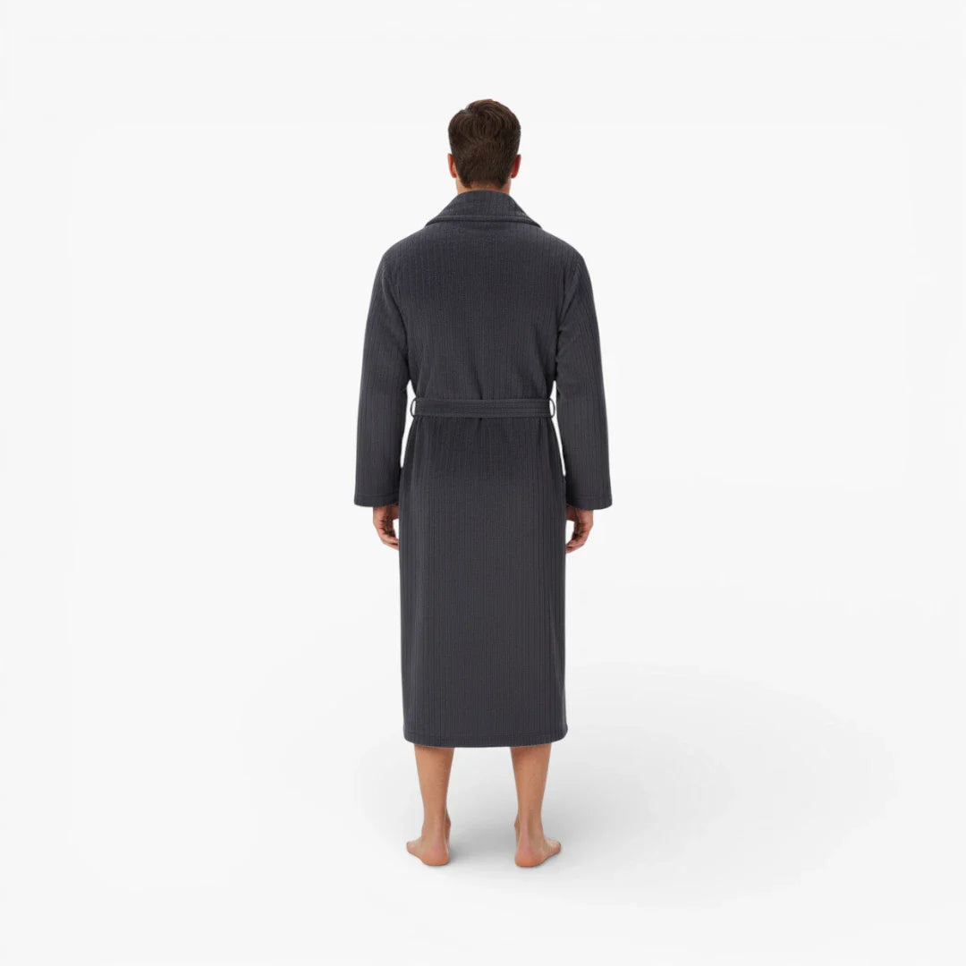 Herren-Bademantel mit langen Ärmeln