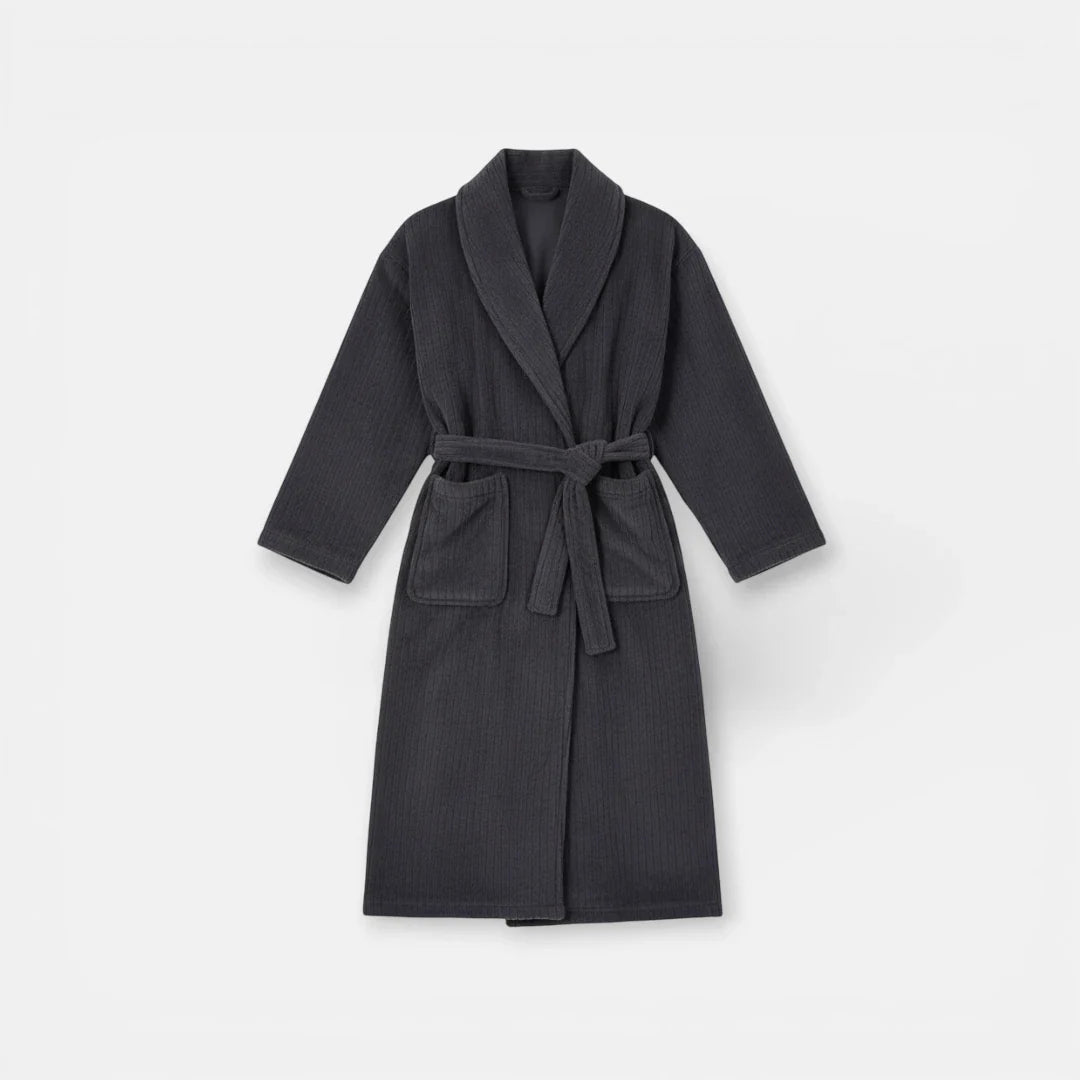 Herren-Bademantel mit langen Ärmeln