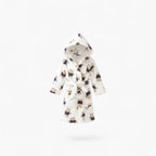 Kinderbademantel mit Kapuze und Bärenmotiv