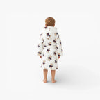 Kinderbademantel mit Kapuze und Bärenmotiv