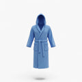 Herrenbademantel mit Kapuze aus 100 % Baumwolle