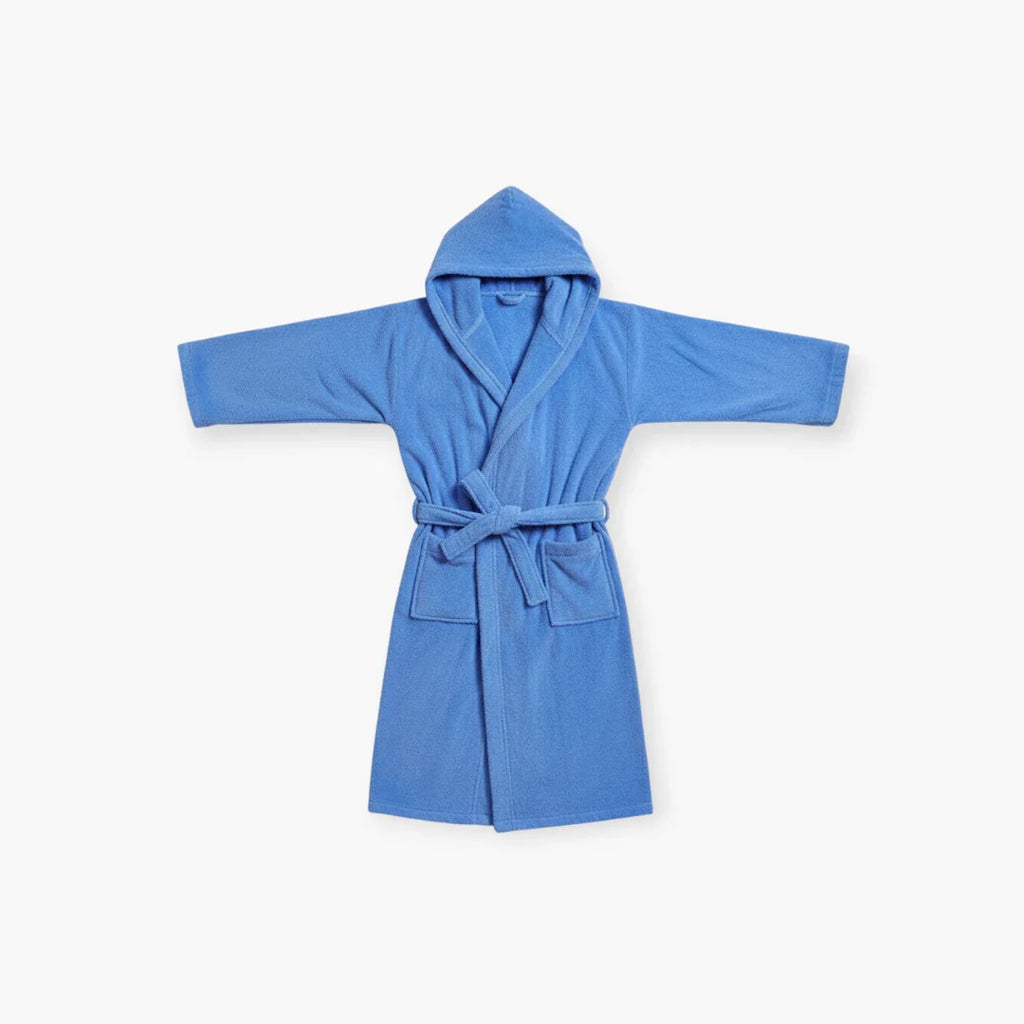 Herrenbademantel mit Kapuze aus 100 % Baumwolle