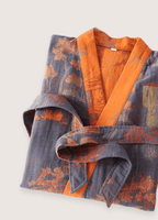 Blauer Kimono-Bademantel für Herren | Ryokan