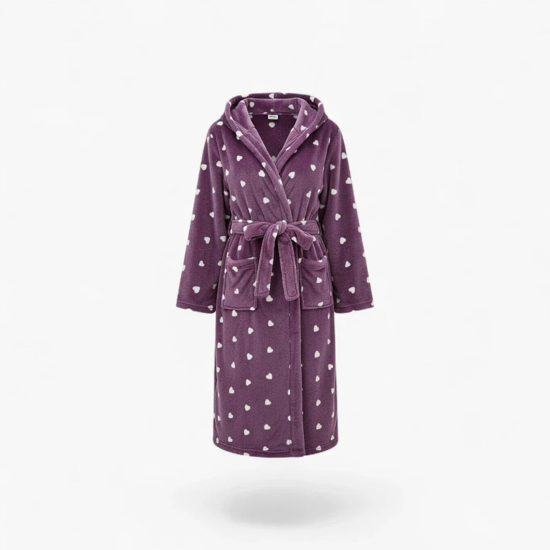 Winterfleece-Nachtmantel für Damen
