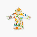 Kinderbademantel mit Tiermotiven