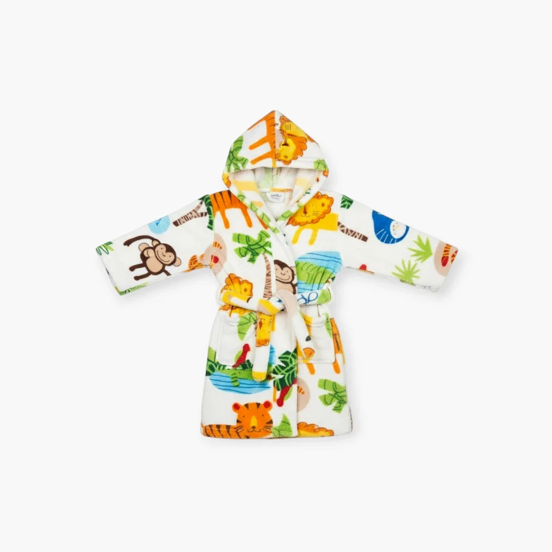 Kinderbademantel mit Tiermotiven