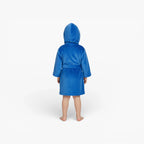 blauer Kinderbademantel