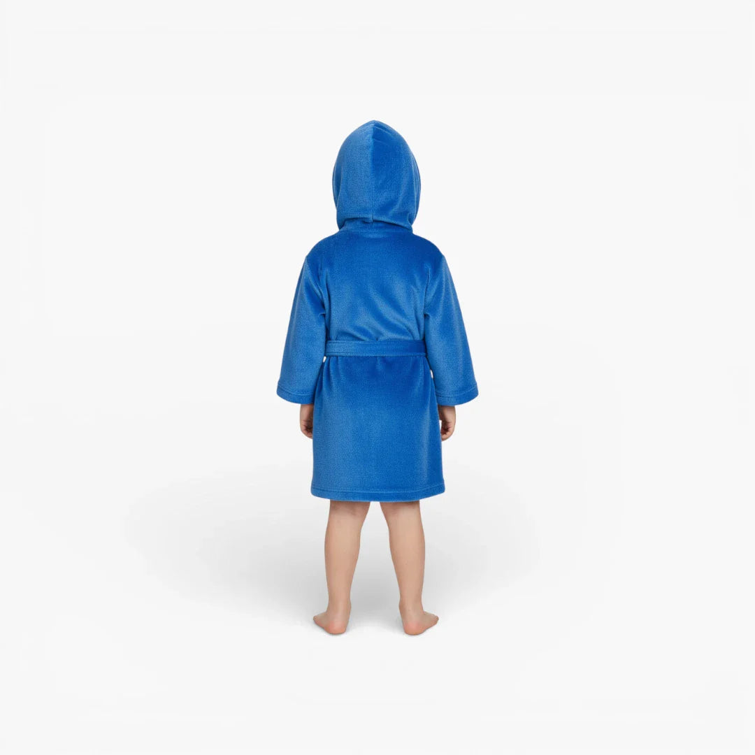 blauer Kinderbademantel