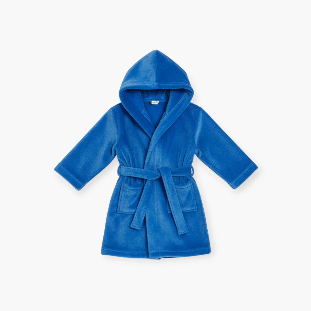 blauer Kinderbademantel