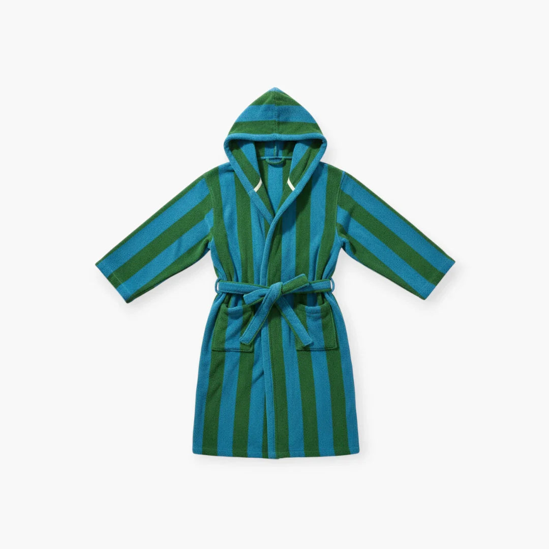 Gestreifter Damen-Bademantel