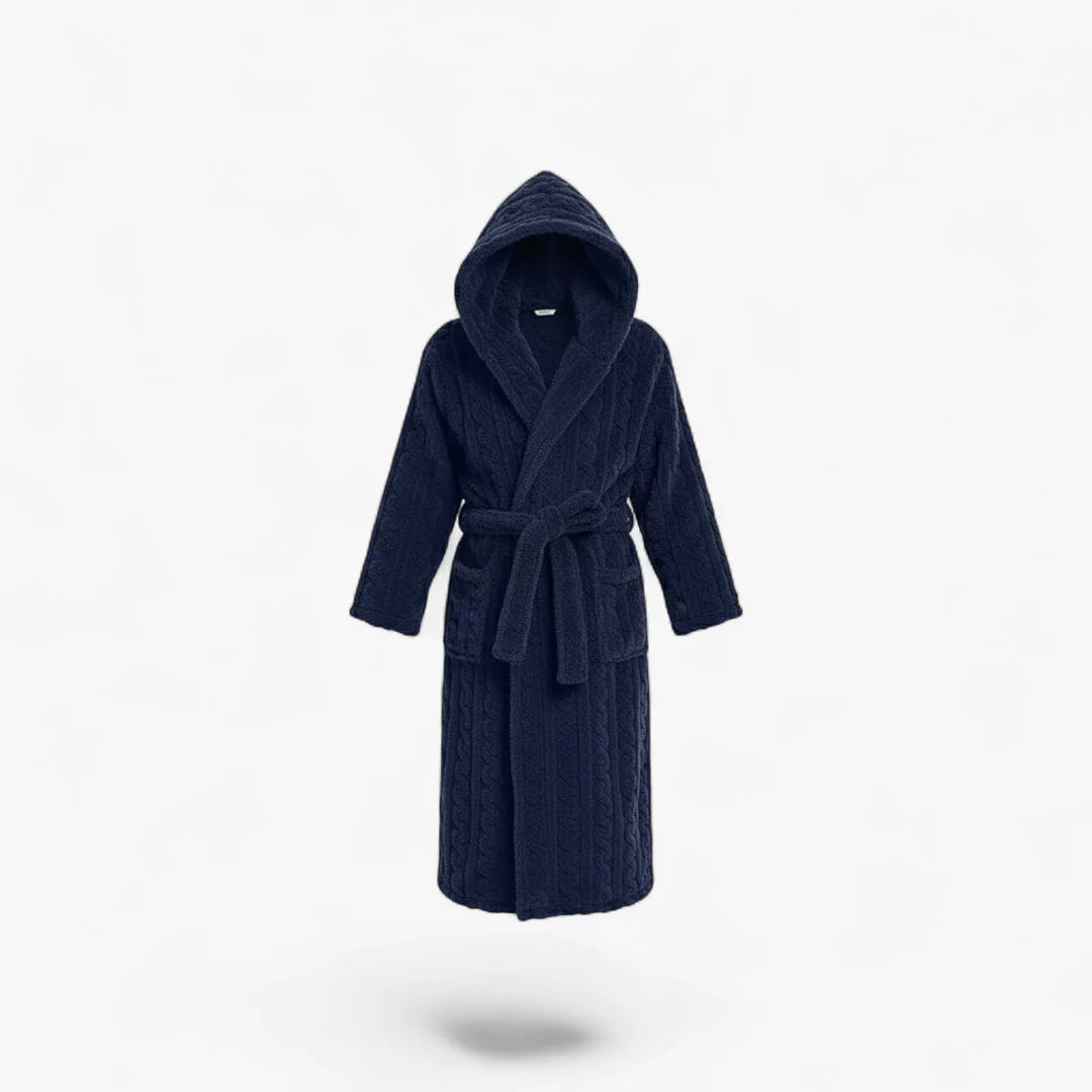 Herren-Bademantel mit Kapuze