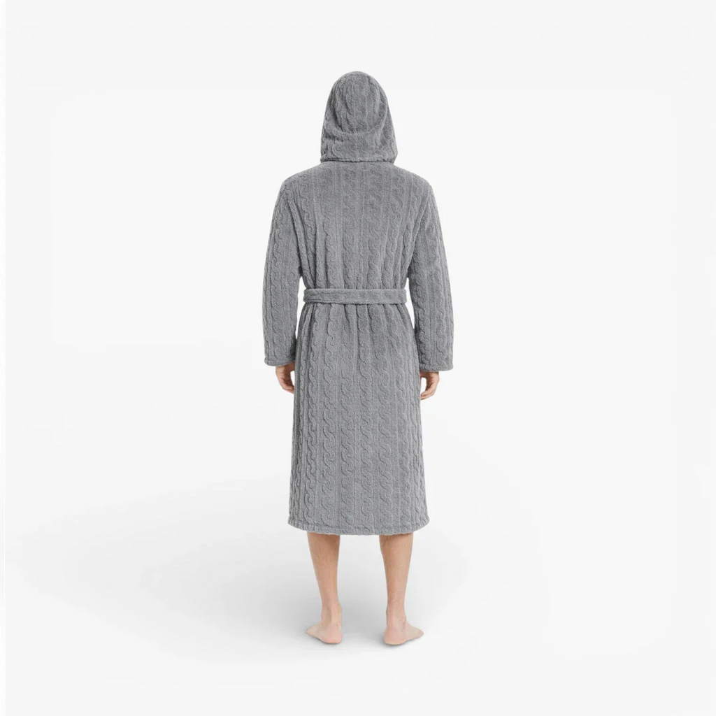 Herren-Bademantel mit Kapuze
