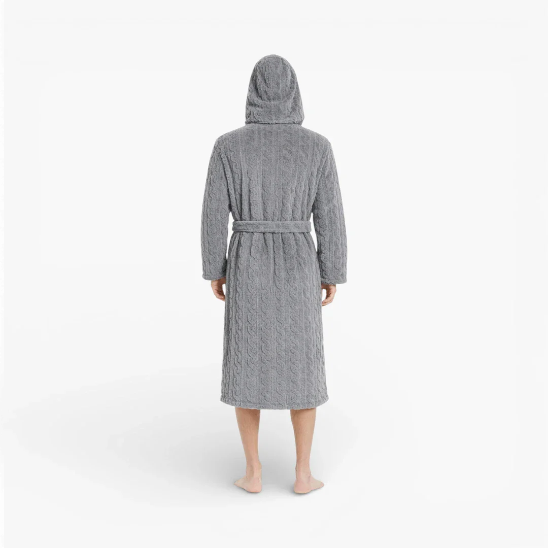 Herren-Bademantel mit Kapuze