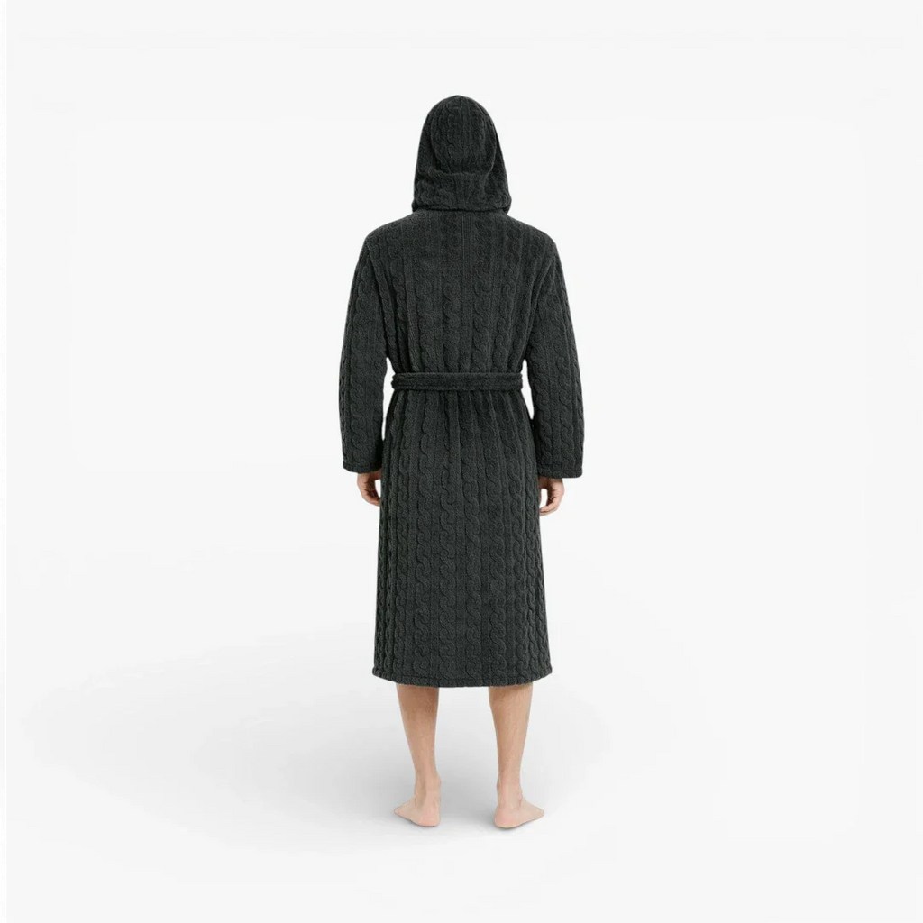 Herren-Bademantel mit Kapuze