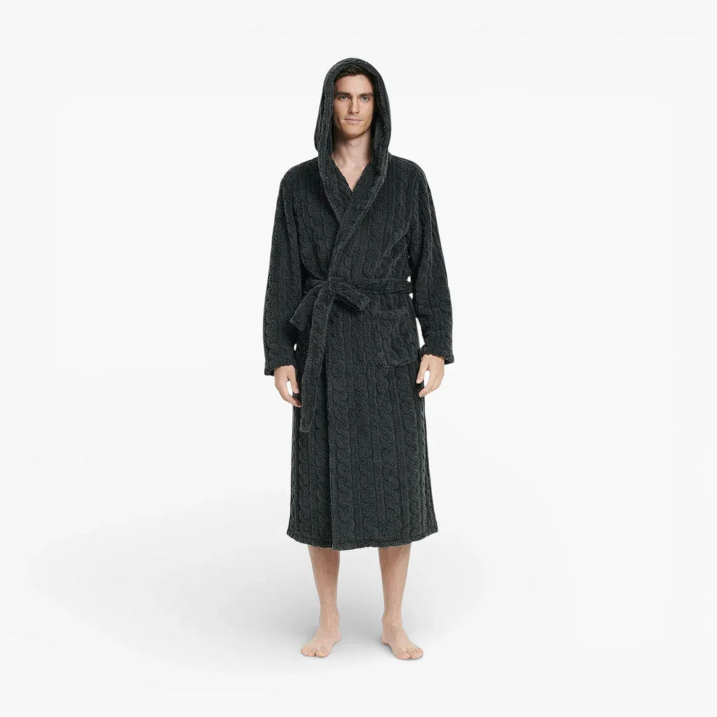 Herren-Bademantel mit Kapuze