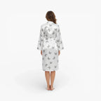 Damen-Bademantel mit Schmetterlingsdruck