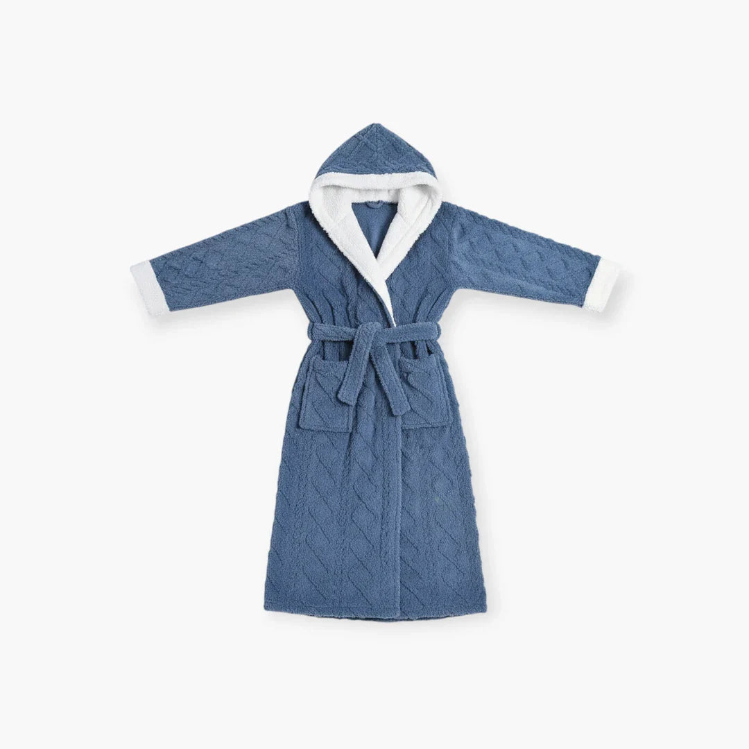 Damen-Nachtmantel aus Flanell, lang