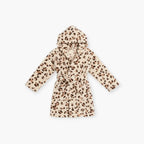 Kinderbademantel mit Leopardenmuster
