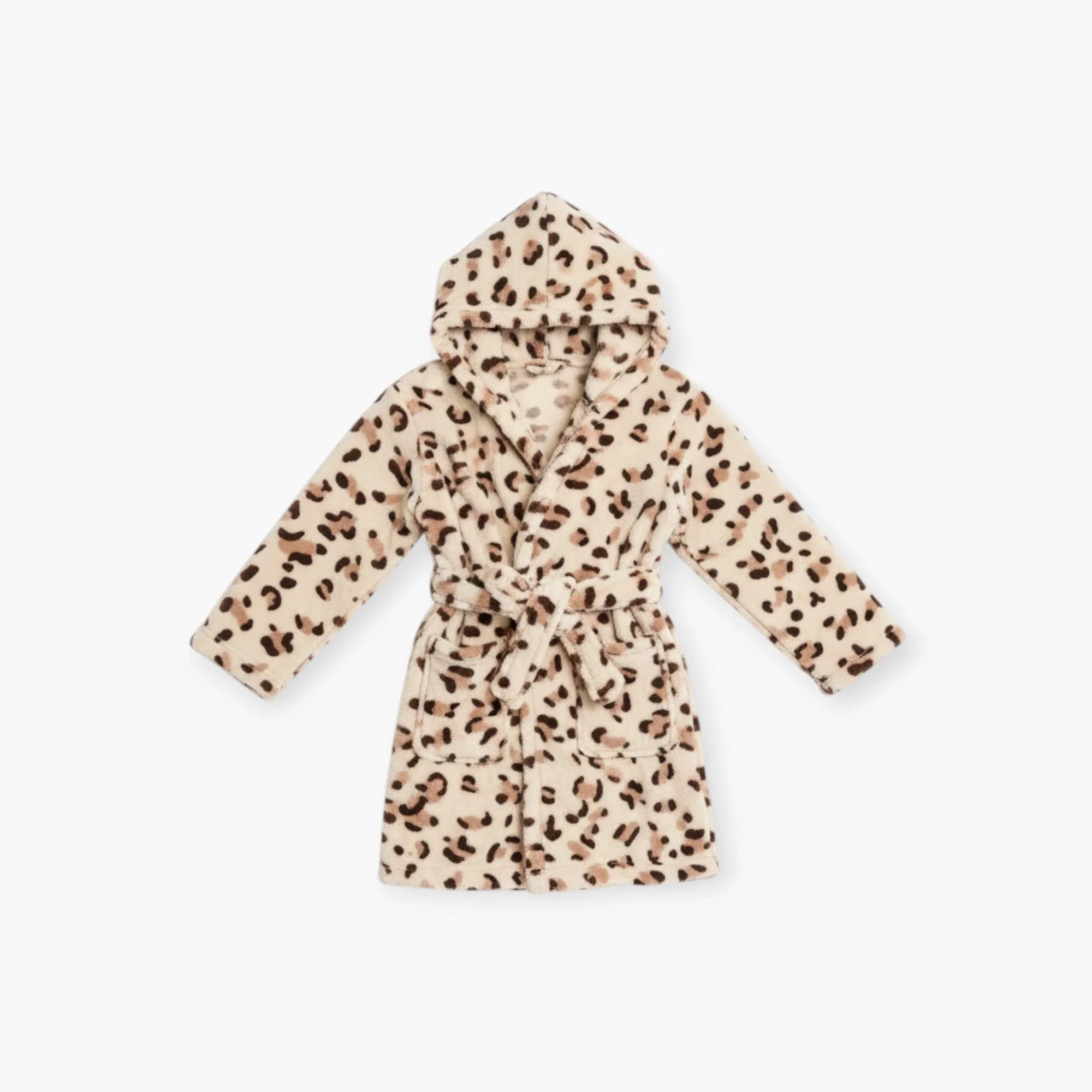 Kinderbademantel mit Leopardenmuster