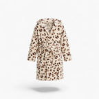 Kinderbademantel mit Leopardenmuster