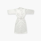 Damen-Nachtwäsche mit Satin in Weiß