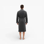 Herrenbademantel aus Samt und Flanell