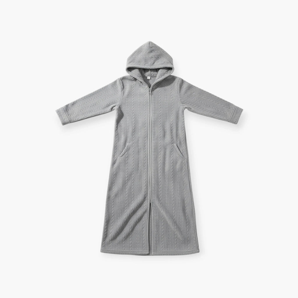 Langer Herren-Fleecebademantel