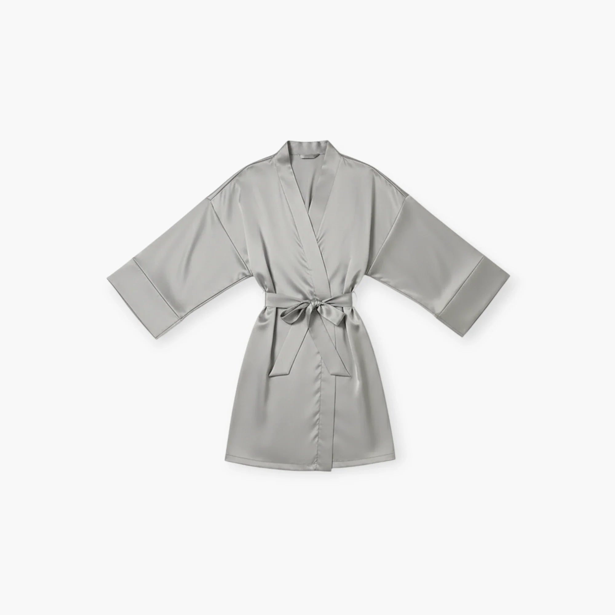 Damen-Peignoir mit kurzen Ärmeln