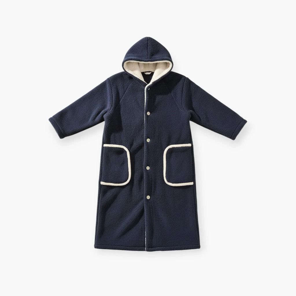 Herrenbademantel in Marineblau