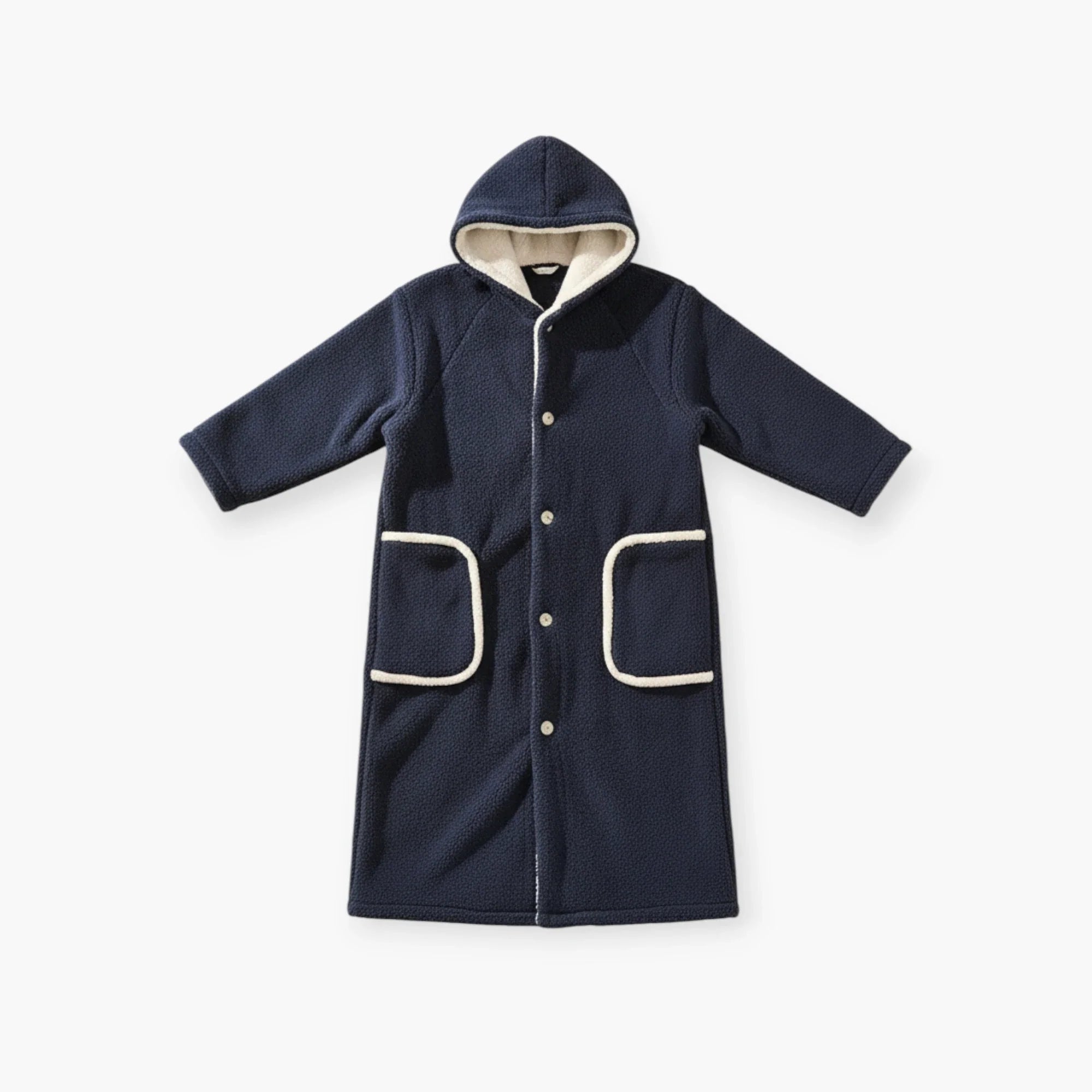 Herrenbademantel in Marineblau