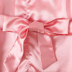 Rosa Satin-Bademantel für Mädchen, Prinzessin