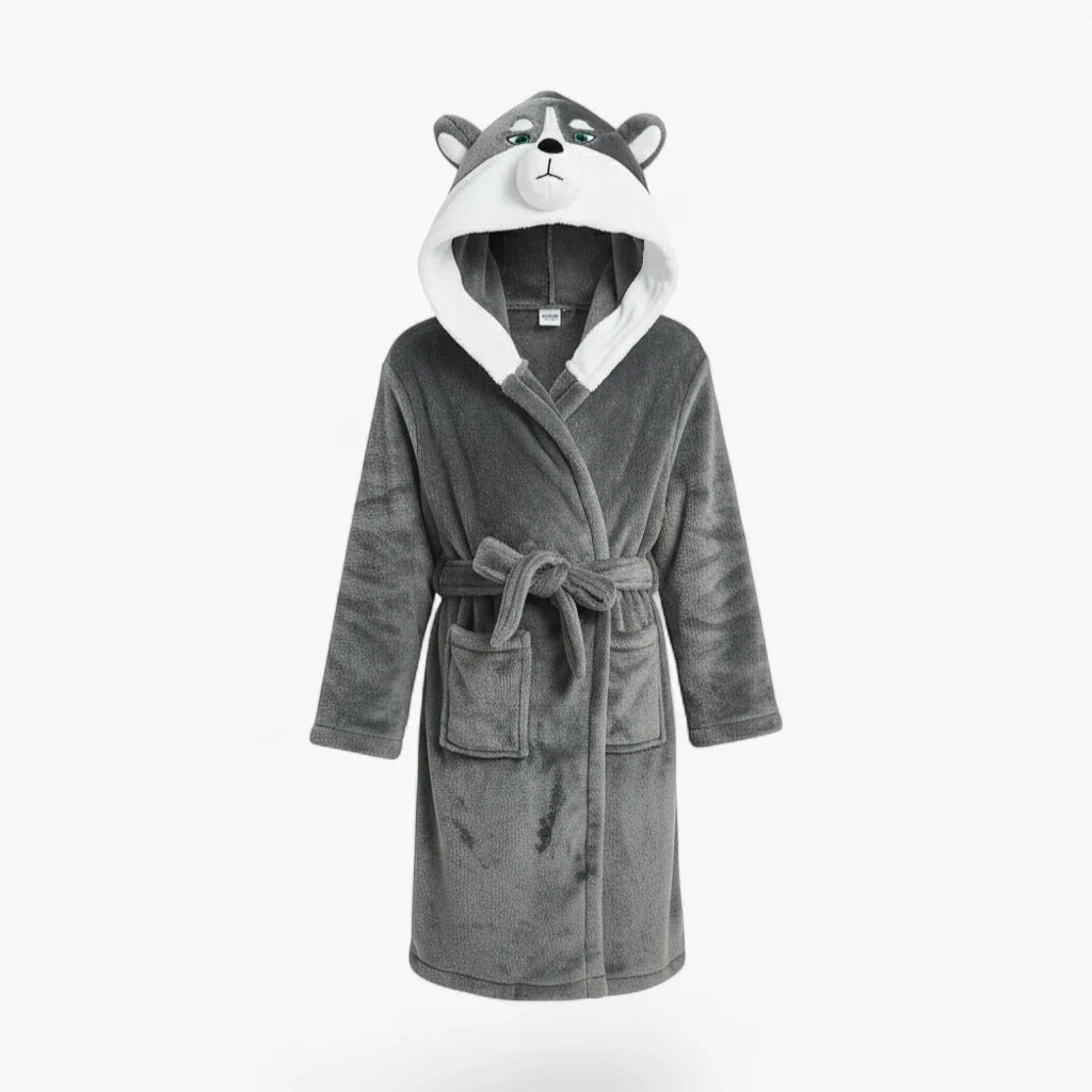 Kinderbademantel mit Tiermotiven