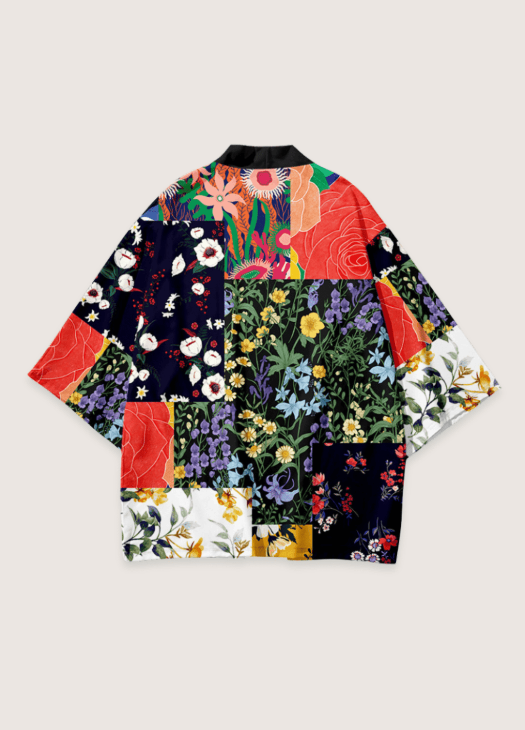 Japanischer Kimono | Florales Patchwork