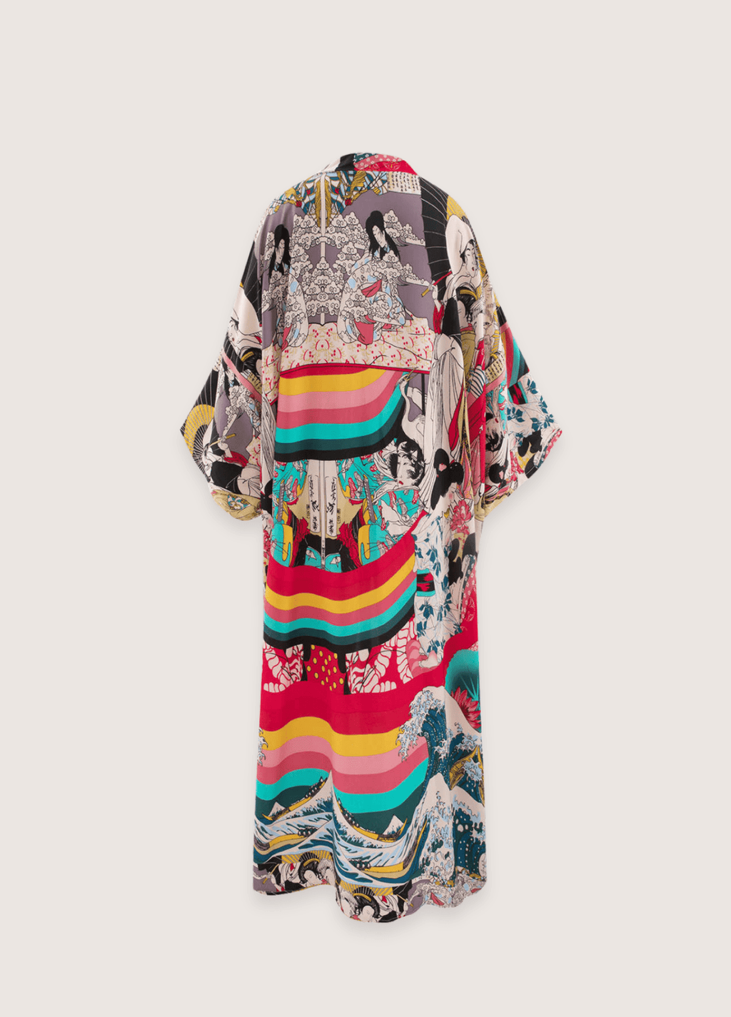 Langer Kimono mit japanischem Muster