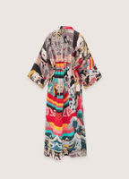 Langer Kimono mit japanischem Muster