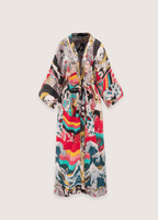 Langer Kimono mit japanischem Muster