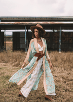 Langer blauer Kimono | Daisy Bohème