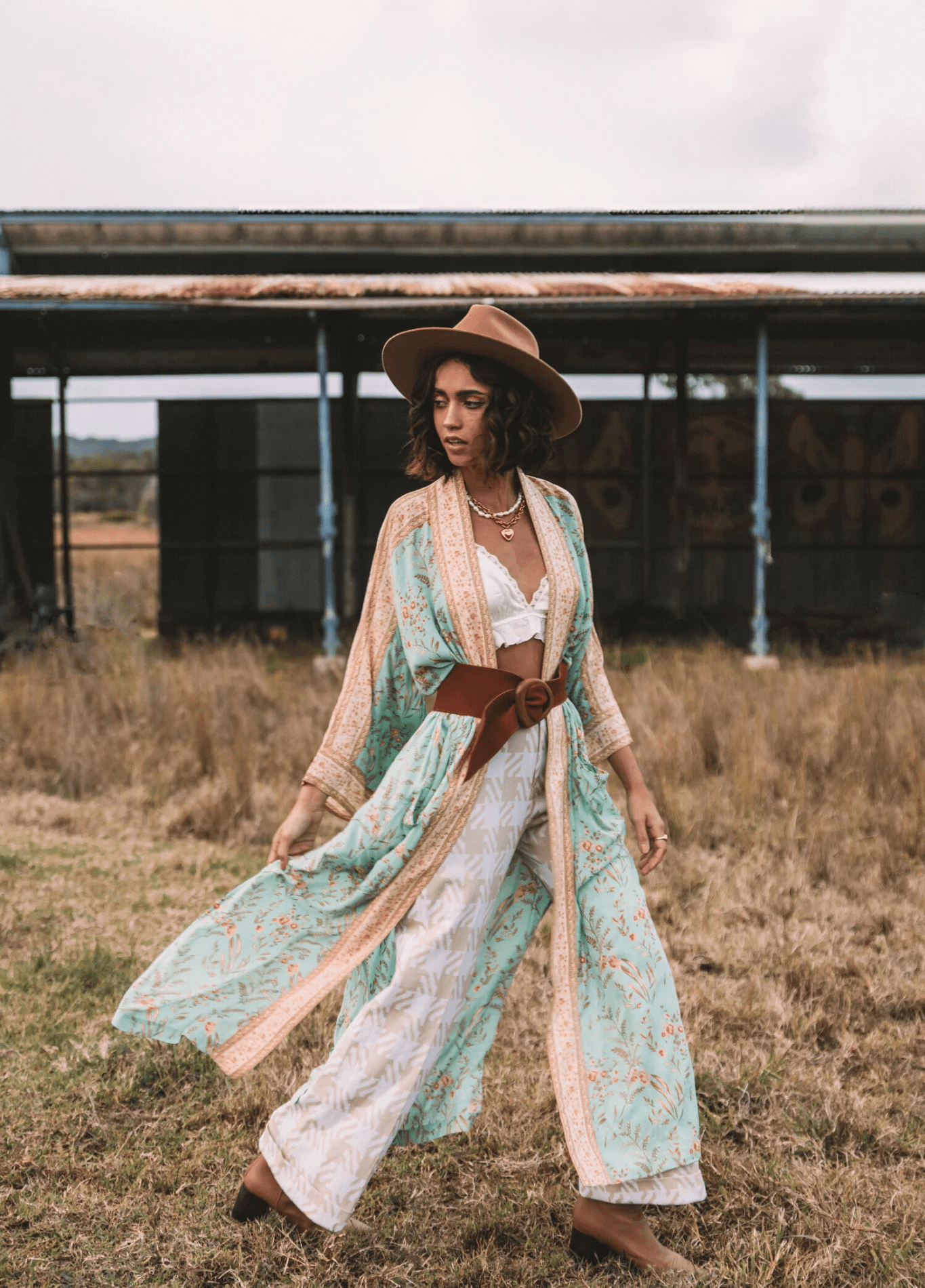 Langer blauer Kimono | Daisy Bohème