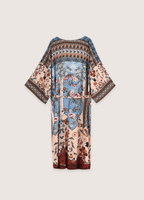 Langer Kimono | Böhmischer Patchwork-Look, mehrfarbig