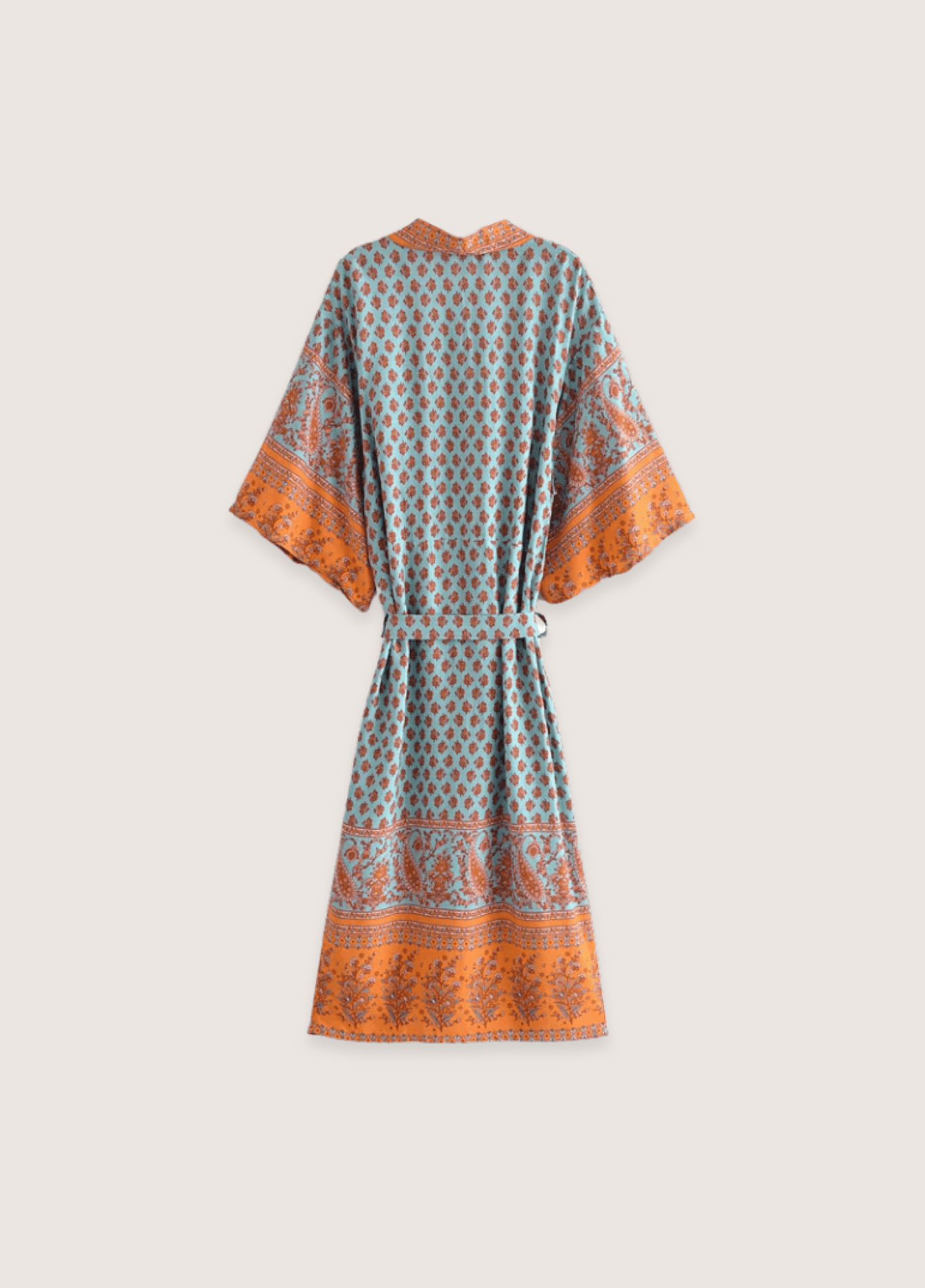 Langer türkisfarbener Kimono | Daisy Bohème