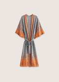 Langer türkisfarbener Kimono | Daisy Bohème