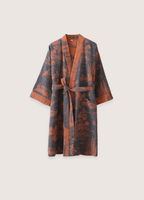 Blauer Kimono-Bademantel für Damen | Ukiyo
