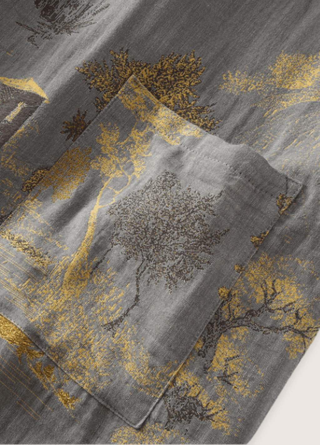 Grauer Kimono-Bademantel für Herren | Momiji